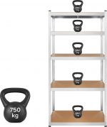 Металевий стелаж 2в1 на 5 полиць Rebel 180x90x40 см 750 кг. - Зображення 4