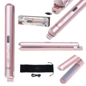 Вирівнювач Праска для волосся Adler AD 2327 pink USB