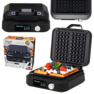 Вафельниця Adler AD 3087 LED 2200Вт для приготування хрустких і золотистих вафель