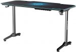 Просторий та стильний Ігровий комп'ютерний стіл ULTRADESK FRAG Blue 140X66 см + підкладка - Зображення 3