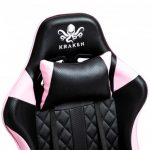 Геймерське крісло KRAKEN HELIOS чорно-рожеве - Зображення 8