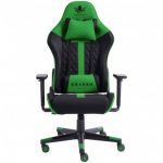 Геймерське крісло KRAKEN HELIOS тканина чорно-зелене - Зображення 2