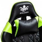 Геймерське крісло KRAKEN HELIOS чорно-зелене - Зображення 8
