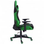 Геймерське крісло KRAKEN HELIOS тканина чорно-зелене - Зображення 3