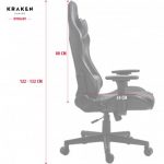 Геймерське крісло KRAKEN HELIOS тканина чорно-зелене - Зображення 6