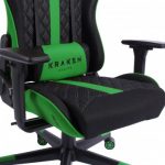 Геймерське крісло KRAKEN HELIOS тканина чорно-зелене - Зображення 10