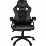 Геймерське крісло KRAKEN DRAKON екошкіра чорне-елегантне - Зображення 2