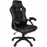 Геймерське крісло KRAKEN DRAKON екошкіра чорне-елегантне