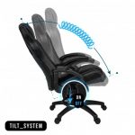 Геймерське крісло KRAKEN DRAKON екошкіра чорне-елегантне - Зображення 10