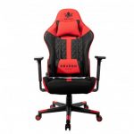 Геймерське крісло KRAKEN HELIOS тканина чорно-червоне