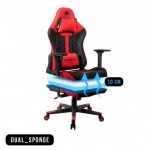 Геймерське крісло KRAKEN HELIOS тканина чорно-червоне - Зображення 5