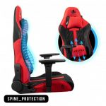 Геймерське крісло KRAKEN HELIOS тканина чорно-червоне - Зображення 6