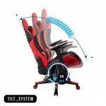 Геймерське крісло KRAKEN HELIOS тканина чорно-червоне - Зображення 7