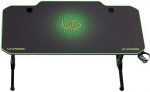 Стильний та зручний Ігровий комп'ютерний стіл для геймерів ULTRADESK FRAG Green 140X60 см + підкладка - Зображення 6