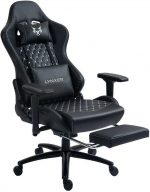 Геймерське крісло Lynxer Prestige екошкіра чорно-сіре - Зображення 5