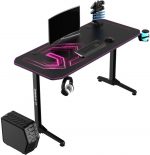 Стильний і комфортний ігровий комп'ютерний стіл для геймерів ULTRADESK FRAG Pink 140X66 см - Зображення 4