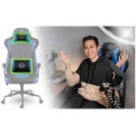 Геймерське крісло Sofotel Yasuo синє 2591 - Зображення 9