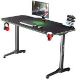 Стильний та зручний Ігровий комп'ютерний стіл для геймерів ULTRADESK FRAG Green 140X60 см + підкладка