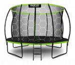 Батут із Внутрішньою Захисною Сіткою Neo-Sport Premium 374см