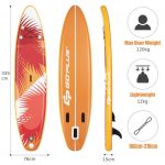 Дошка SUP для серфінгу Costway SP37553-L з веслом 335см - Зображення 2