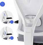 Біло-сірий офісний стілець SENSE7 Tone - Зображення 2