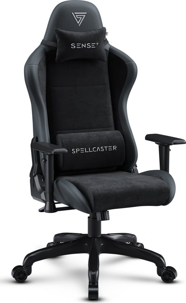 Крісло для геймерів SENSE7 Spellcaster FUKU PU 90-160° 150 кг чорний