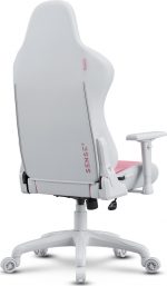 Крісло для геймерів SENSE7 Spellcaster FUKU PU біло-рожеве - Зображення 7