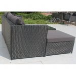 Комплект садових меблів із 3 предметів VELACO VOLTA-BL чорного кольору - Зображення 2