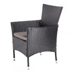 Комплект садових меблів із 9 предметів з техноратангу VELACO SANTOS-BL-BL чорного кольору - Зображення 9