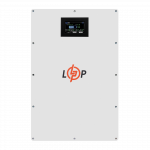 Акумулятор LogicPower LP LiFePO4 51.2V 100 Ah 5120Wh BMS 100A/50А метал LCD Smart RS485/CAN JK настінний