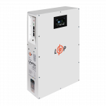 Акумулятор LogicPower LP LiFePO4 51.2V 100 Ah 5120Wh BMS 100A/50А метал LCD Smart RS485/CAN JK настінний - Зображення 3