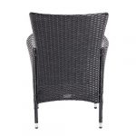 Комплект садових меблів із 9 предметів з техноратангу VELACO SANTOS-BL-BL чорного кольору - Зображення 10