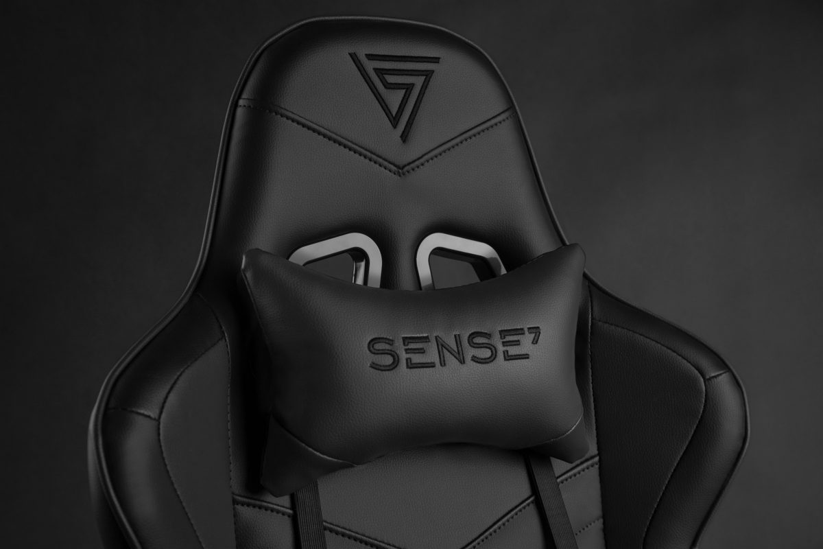 Крісло для геймерів SENSE7 Spellcaster Black екошкіра - Зображення 8