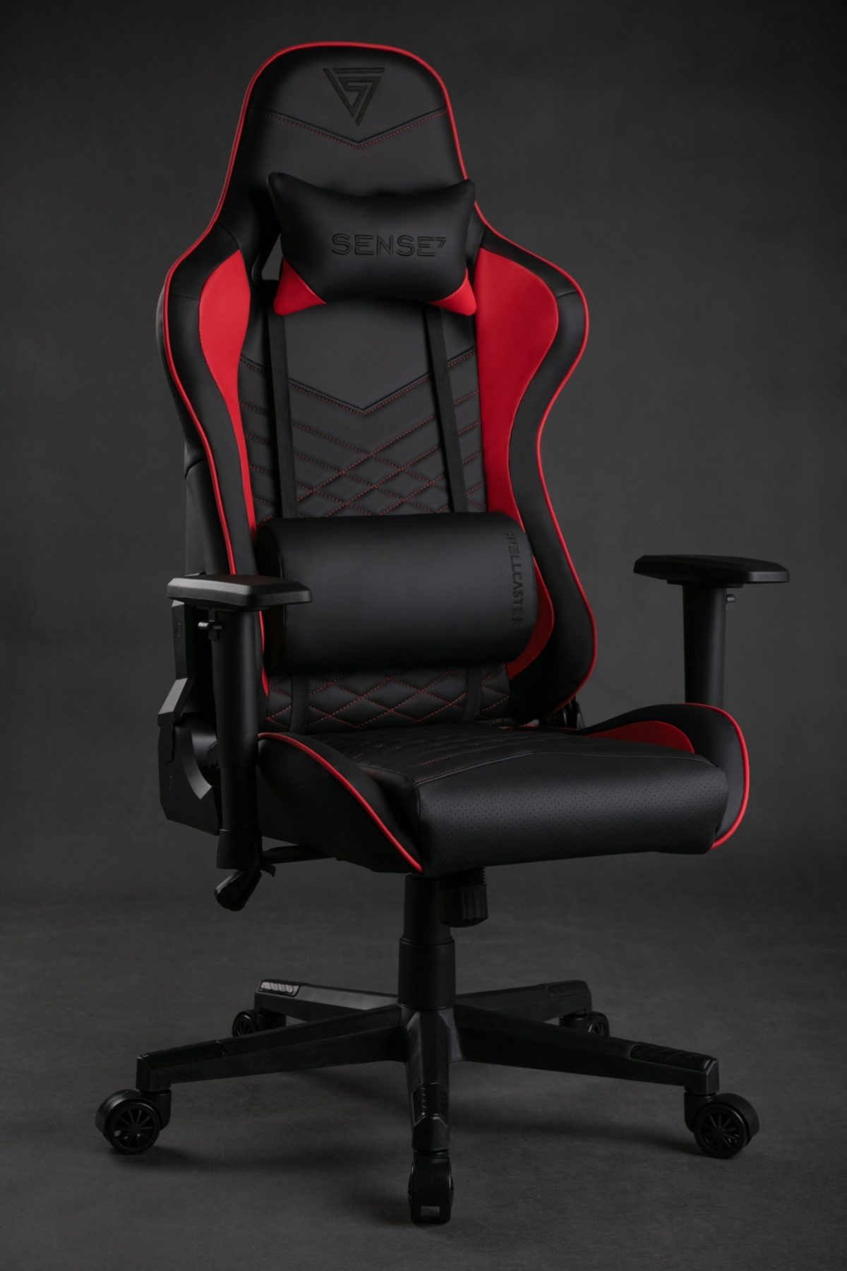 Крісло для геймерів SENSE7 Spellcaster чорно-червоне - Зображення 8