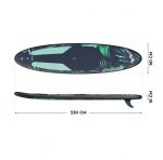 Надувна SUP дошка 2в1 Athler Miami 70 330см Green - Зображення 6