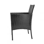 Комплект садових меблів з техноратангу із 4 предметів VELACO RITA-BL чорний - Зображення 2