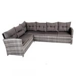 Комплект садових меблів з техноратангу із 4 предметів VELACO Toledo сірий - Зображення 2