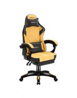 Геймерське крісло Huzaro Force 3.7 тканинне чорно-жовте