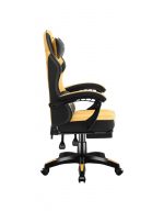 Геймерське крісло Huzaro Force 3.7 тканинне чорно-жовте - Зображення 6