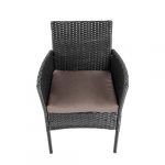 Комплект садових меблів з техноратангу із 4 предметів VELACO RITA-BL чорний - Зображення 4