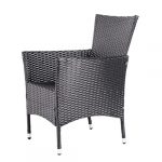 Комплект садових меблів із 9 предметів з техноратангу VELACO SANTOS-BL-BL чорного кольору - Зображення 8