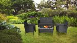 Комплект садових меблів TEESA ROSE TSA9008 чорний - Зображення 5