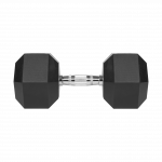 Гантель чавунна прогумована Rebel Active RBA-2325-25 HEX 25кг - Зображення 2