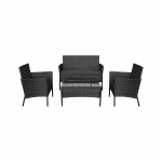 Комплект садових меблів TEESA ROSE TSA9008 чорний