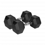 Гантелі чавунні прогумовані Rebel Active RBA-2325-12.5 HEX 2х12.5кг