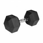 Гантель чавунна прогумована Rebel Active RBA-2325-20 HEX 20кг
