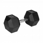 Гантель чавунна прогумована Rebel Active RBA-2325-22.5 HEX 22.5кг