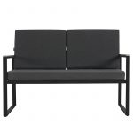 Комплект садових меблів із 4 предметів VELACO CARTER-BL-WD2 чорний - Зображення 3