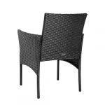 Комплект садових меблів з техноратангу із 4 предметів VELACO RITA-BL чорний - Зображення 3