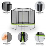 Батут з зовнішньою сіткою Sider 252 см FT 8 244-252 см - Зображення 5